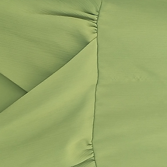 Vintage, Olive shirt, 100% Polyester, by Notations - Picture 3 of 8